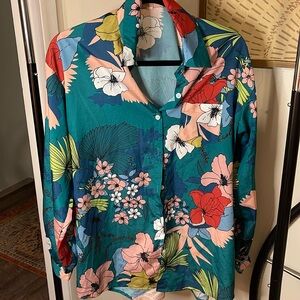 Floral Button Up, Large